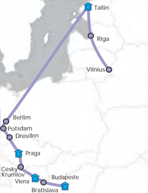 Leste Europeu com Paises Balticos