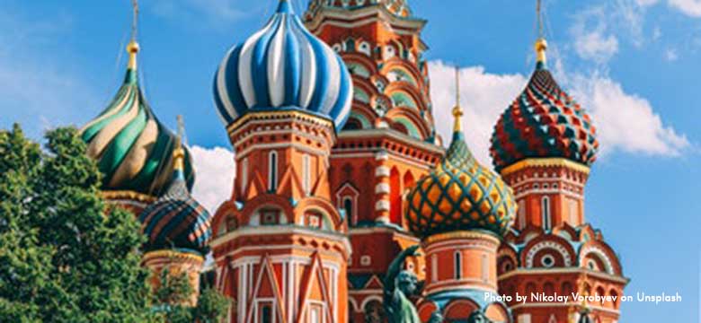 Pacotes para Dubai e Rússia