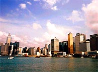Vista da cidade de Hong Kong