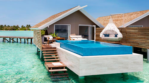 Romantic Water Pool Villa Lux South Maldivas