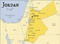 Mapa da Jord�nia