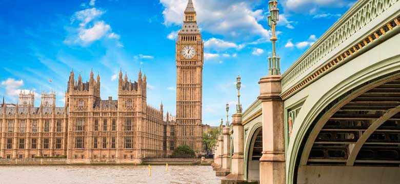 Pacotes para Inglaterra e Escócia