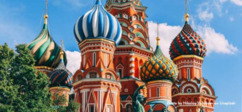 Pacotes para Dubai e Rússia