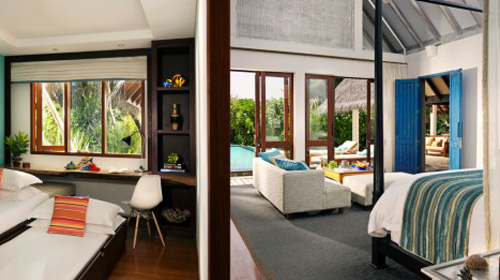 Family Beach Bungalow Villa with Pool