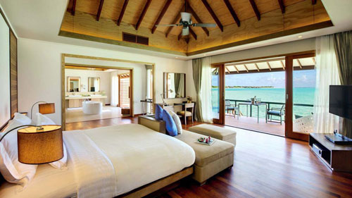Deluxe Water Villa com piscina Hideaway Maldivas